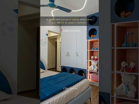 Luxury Kids Bedroom Design | Lodha Meridian 3BHK | A Room That Grows With Your Child