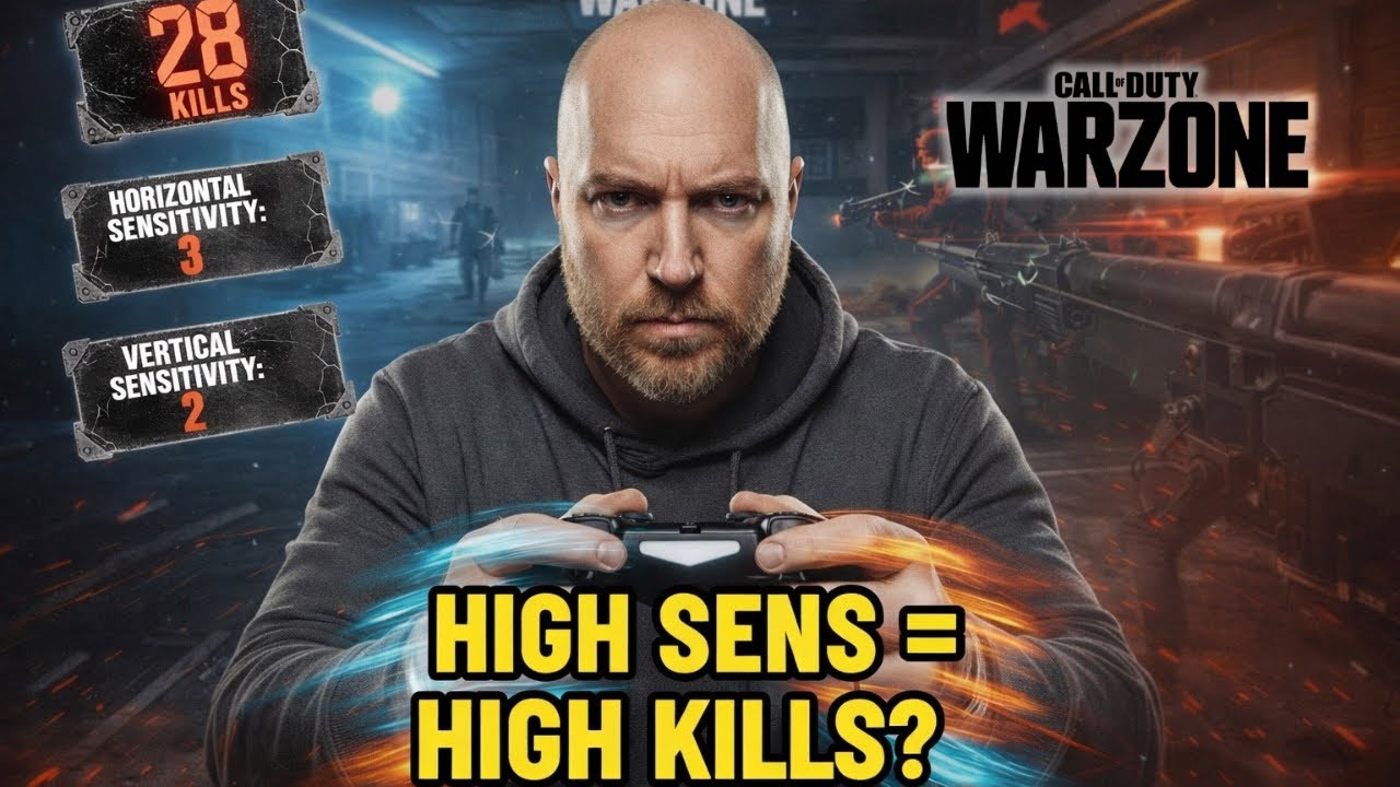 I Moved to HIGH SENSITIVITY and Dropped 28 Kills in Warzone Solos
