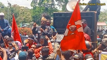 Pendukung Johannes Rettob Geruduk Kantor Kejari Mimika#papua #timika #nusantara