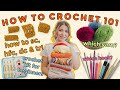 CROCHET 101 | How to crochet for beginners | Everything you need to know to start crocheting!