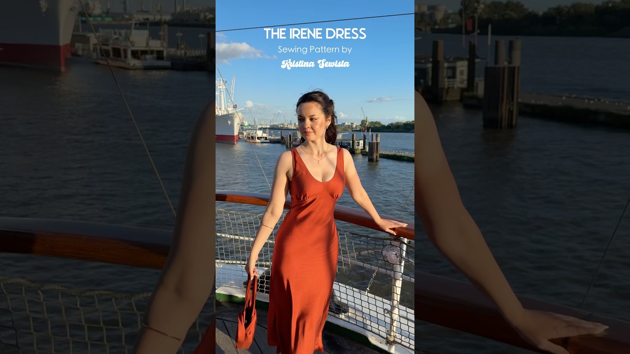 Выкройка этого красивого платья с косым кроем доступна в моем магазине Etsy 🤍 