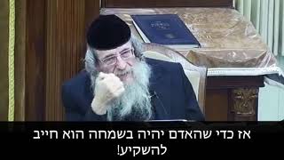 הרה"ג הרב וועכטר שליט"א - השמחה בה'