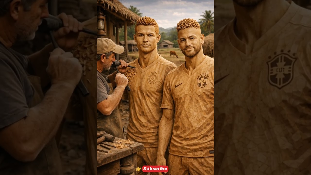 Ronaldo & Neymar ⚽🎉Artisan-Crafted Tribute for the Legends