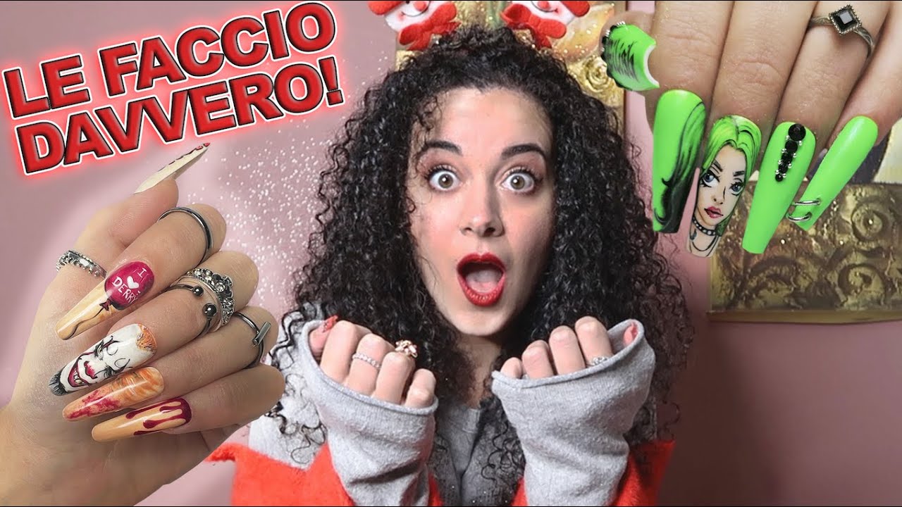 Faccio le UNGHIE FINTE per la PRIMA VOLTA! 💅🏼 Disney Christmas Nails 🎄