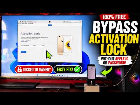 FREE 🔓 Permanently Wipe out “iPhone Locked to Owner” Without Jailbreak (No Apple ID or Password!)✅