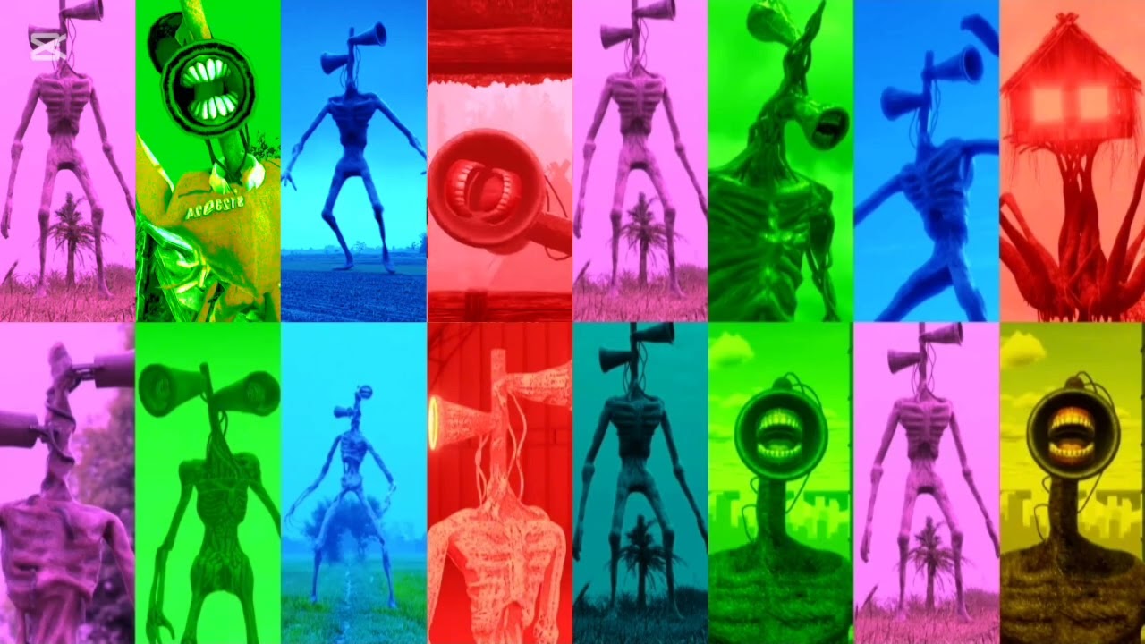 SIREN HEAD: Mega battle and     #sirenhead  #megabattle  #horrorvideo  #foundfootage