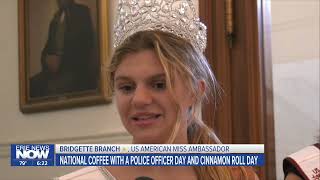 Pageant Princesses Visit Warren County Sheriff's Office for National Coffee with an Officer Day