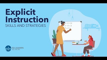 Explicit Instructions - Skills and Strategies