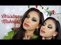 CHRISTMAS MAKEUP GREEN | HOLIDAY GLAM