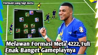 Saya Lawan Formasi 4222 Costum ‼️Sangat Tenang dan Full Penguasaan Bola Sekali eFootball 2026