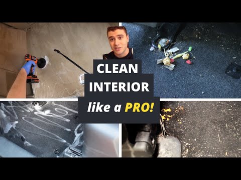 Come pulire l'interno della vostra auto a casa!