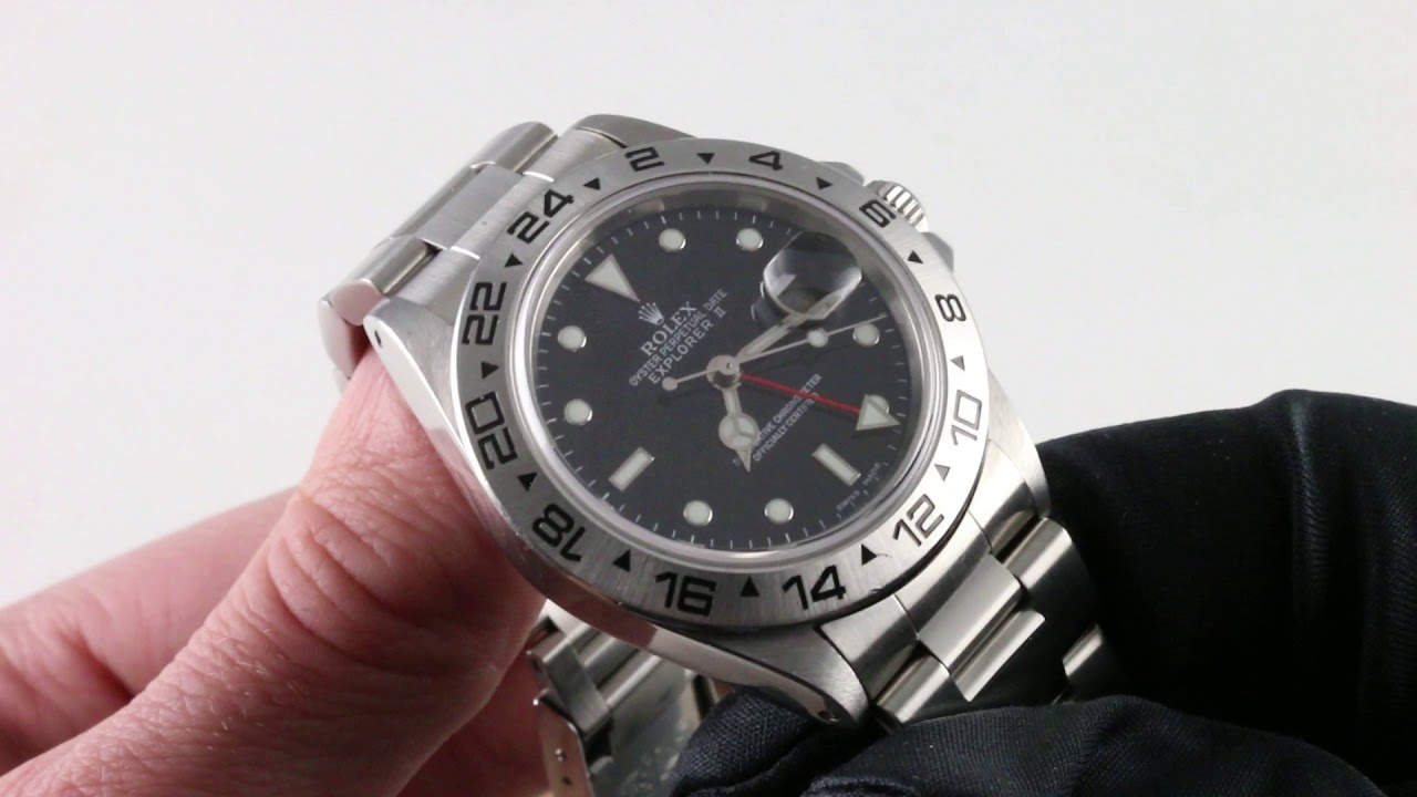 Rolex Explorer II 16550 Luxury Watch 