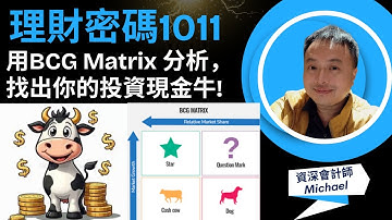 用BCG Matrix 分析 找出你的投資現金牛 Use BCG Matrix to analyze and identify your investment cash cows