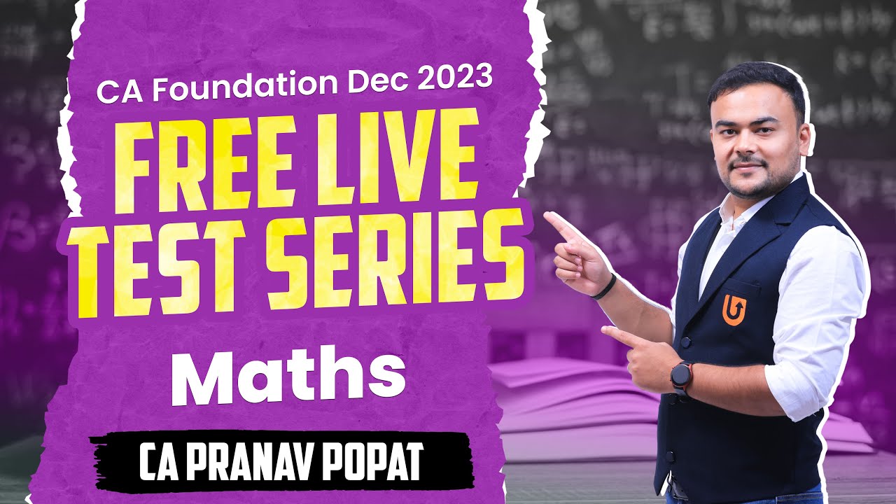 Free Live Test Series | Business Math Section | CA Foundation Dec 2023 ...