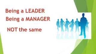 Leadership Vs  Management (Leader vs  Managers)