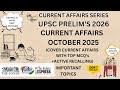 MONTHLY CURRENT AFFAIRS October 2025 Part-2 | PIB, The Hindu Current Affairs Simplified #pib