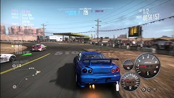 NFS Shift Nissan Skyline GTR R34 1st Race