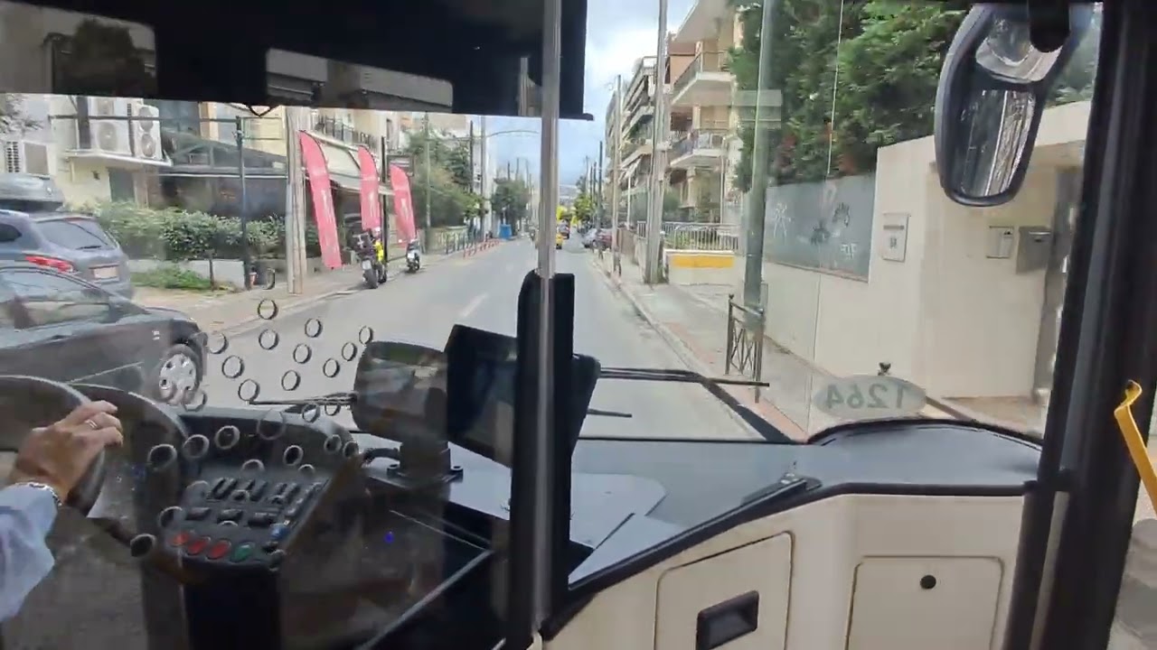 Διαδρομή με το 421 από το μετρό Αγίας Παρασκευής έως την στάση εμπορικό κέντρο (αγ.αναργυροι) 25/1