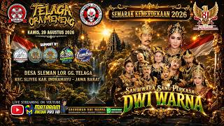🔴SANDIWARA DWI WARNA ||SEMARAK KEMERDEKAAN HUT RI KE-81TH 'TELAGA ORA MENENG'||SLEMAN LOR,20.08.2026