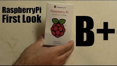 Raspberry Pi model B+ unboxing and first look review (with Bplus PiBows)