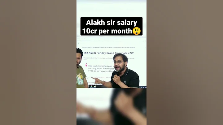 alakh sir salary 10cr😲 #viral#salary  #physicswallah #alakhpandey #salary kota teacher salary #allen - DayDayNews