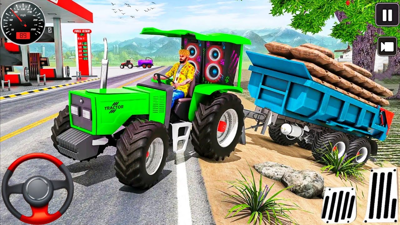 Real Tractor Games 2026 | Indian Farming Cargo Tractor Offroad Driving | Android GamePlay