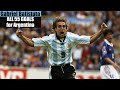 Gabriel Batistuta All 55 Goals For Argentina