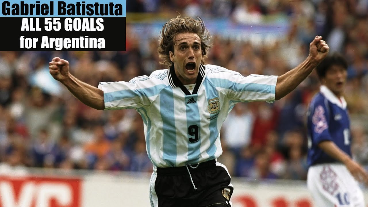Gabriel Batistuta ◉ All 55 Goals for Argentina 🇦🇷
