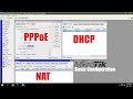 Mikrotik  configuration de base  pppoe dhcp nat ip lan 