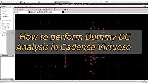 How to perform Dummy DC Analysis in Cadence Virtuoso | Rigging up CMOS Inverter in Cadence Virtuoso