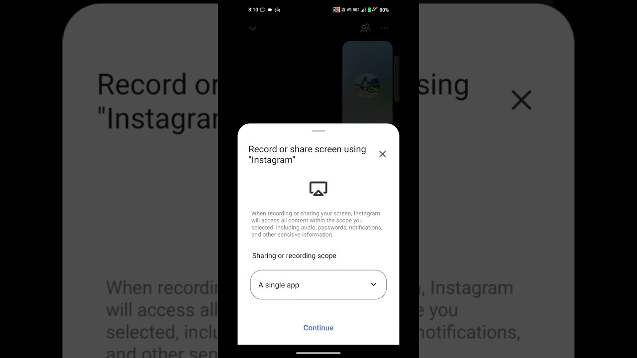 How to share screen on Instagram video call? 😱😱😱 