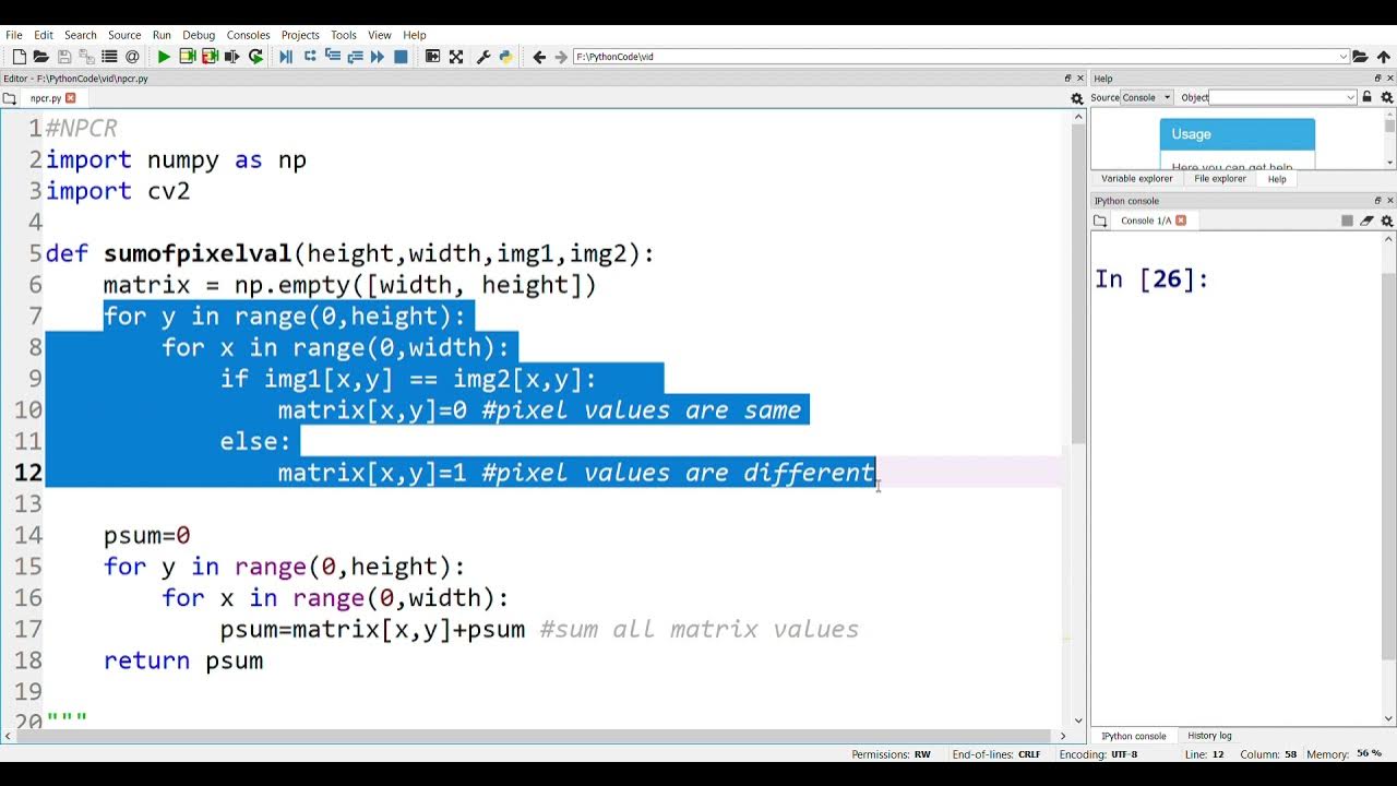 NPCR || Image encryption || Differential attack || Python - YouTube