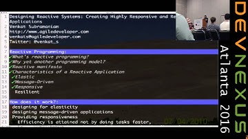 DevNexus 2016 - Designing Reactive Systems - Venkat Subramaniam