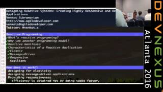 Famous DevNexus 2016 - Designing Reactive Systems - Venkat Subramaniam Profile