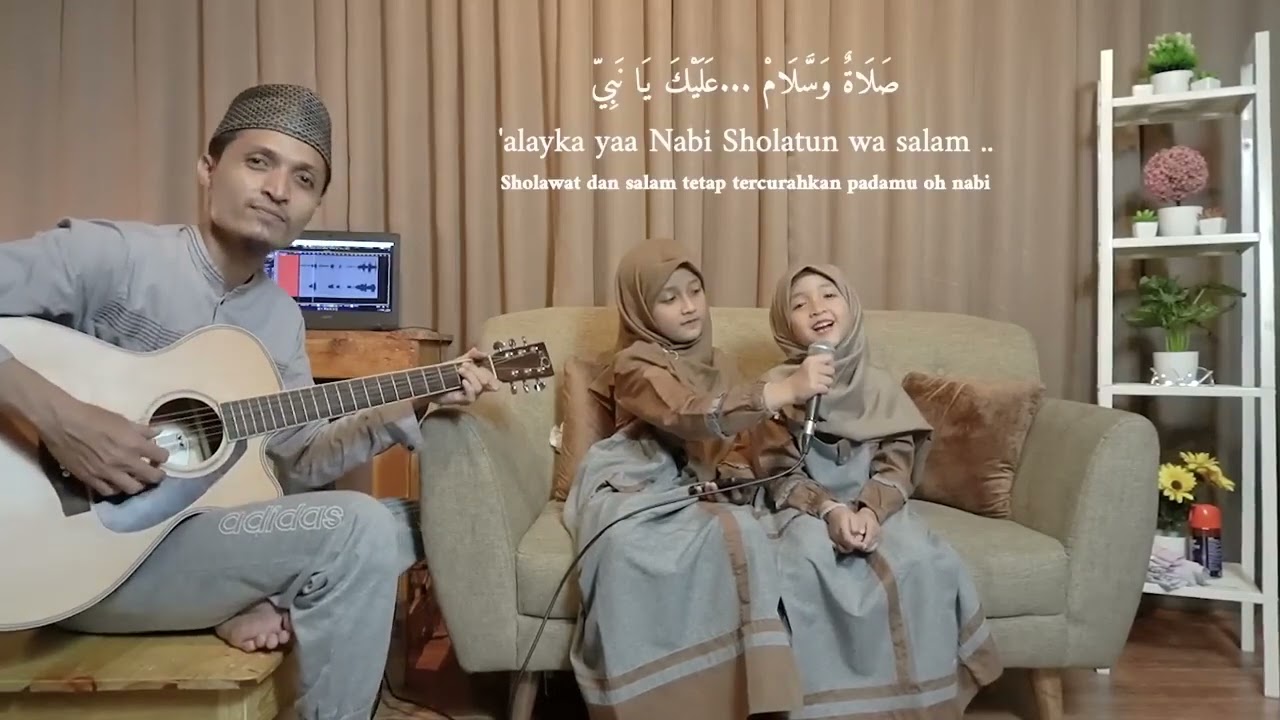 HABIBI YA MUHAMMAD   RAHMATUN LILALAMEEN  TIK TOK VIRAL TWO CUTE GIRL SINGING NAAT  PRO BEATS