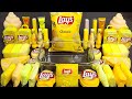 Lays potatochips slime mixing makeupparts glitter into slime satisfying slime asmr