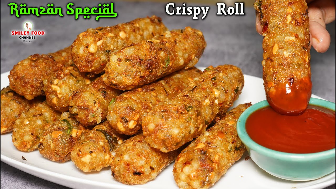 इफ्तार बाजार में मिलने वाले क्रिस्पी रोल की रेसिपी Ramzan Special Sabudana Roll | Iftar Street Food