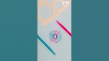 fantastic Spirograph #shorts #satisfying #art #diy#relaxing #craft #drawing #relax #coloring #funny