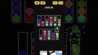 Ball Sort Puzzle level 58 solution