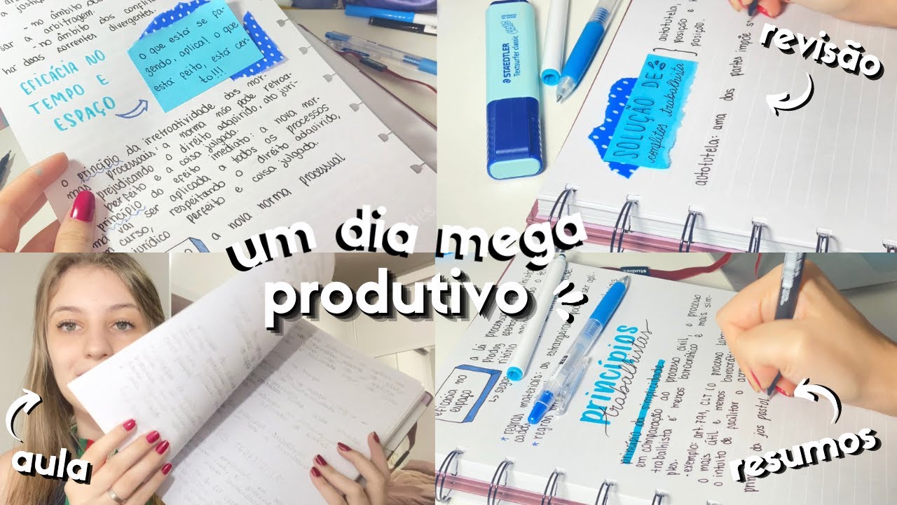 STUDY VLOG: PASSANDO MATÉRIA A LIMPO (VÍDEO NARRADO)