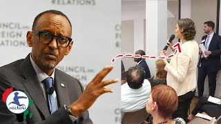 Watch Rwanda President Kagame Destroy White Woman Who Questions Him on Human Rights Abuses Rumors