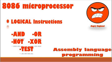logical instructions of 8086 microprocessor | AND OR NOT NOR XOR TEST instructions
