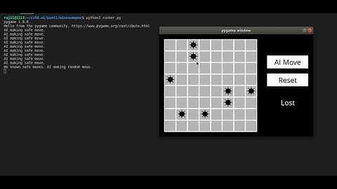 CS50 AI Pset1b Minesweeper