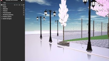 Making a park in skyscrapers on Babylon.js