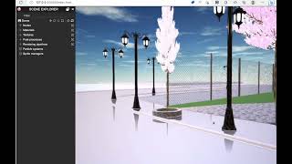 Making a park in skyscrapers on Babylon.js