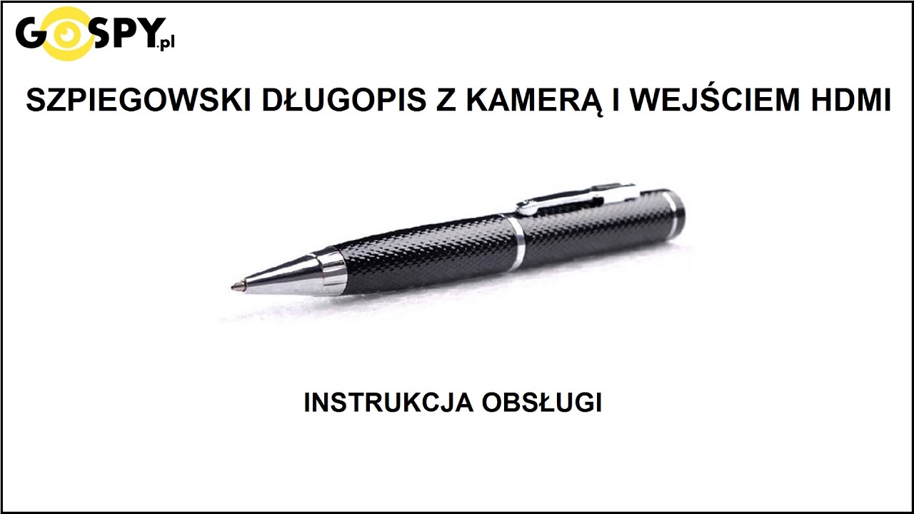 Długopis z kamerą Full-HD i wejściem HDMI Gospy.pl