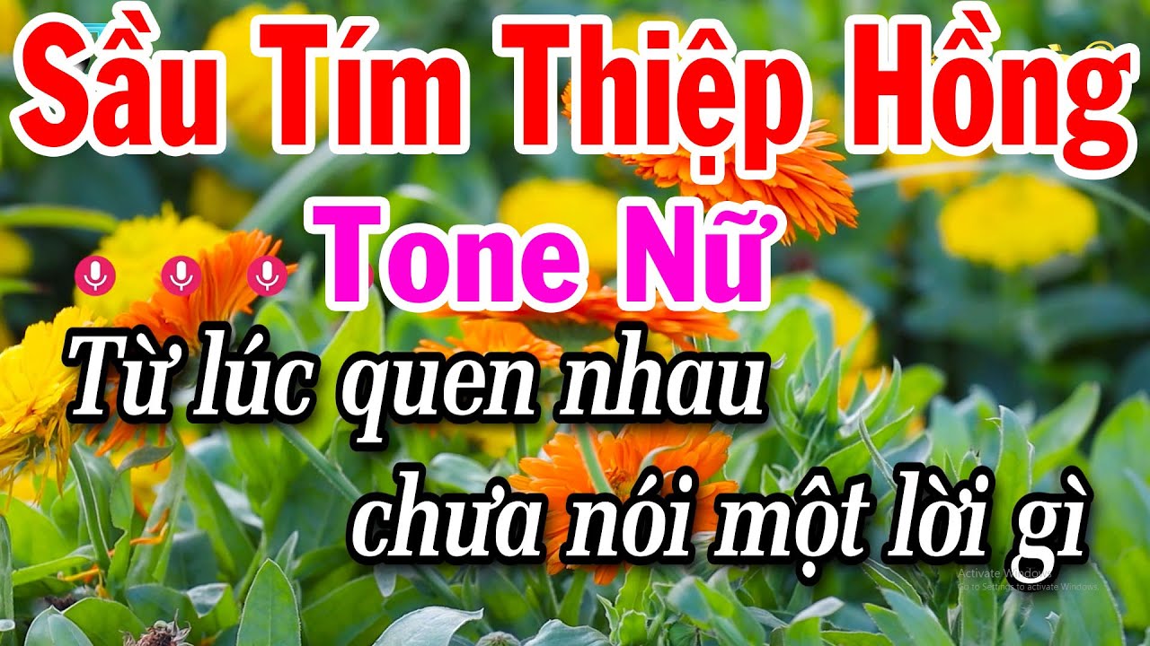 Karaoke Sầu Tím Thiệp Hồng Tone Nữ Nhạc Bolero Dễ Hát 2026 Tuấn Cò