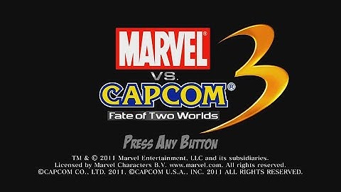 20 Mins Of...Marvel Vs. Capcom 3 - Fate of Two Worlds Intro (US/PS3)