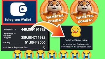 Some technical issues Telegram wallet problem|Hamaster Kombat telegram wallet some technical issues