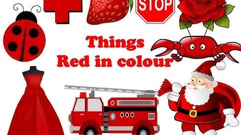 RED colour | Things That Are Red I  Colour RED | Red colour objects  | Things that are red in colour